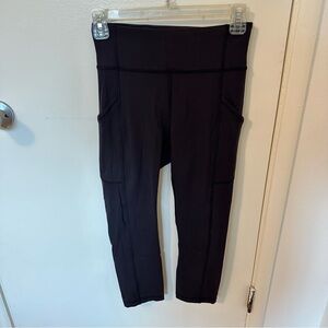 Lululemon Athletica Black Cropped Leggings